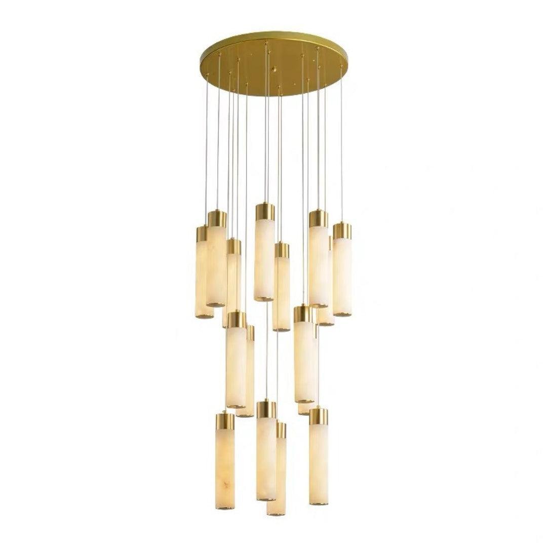 Celestial Alabaster Cascade Chandelier - orvaliadecor