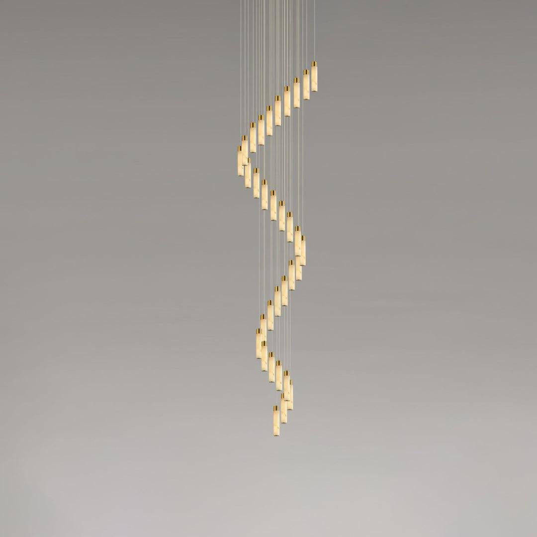 Celestial Alabaster Cascade Chandelier - orvaliadecor