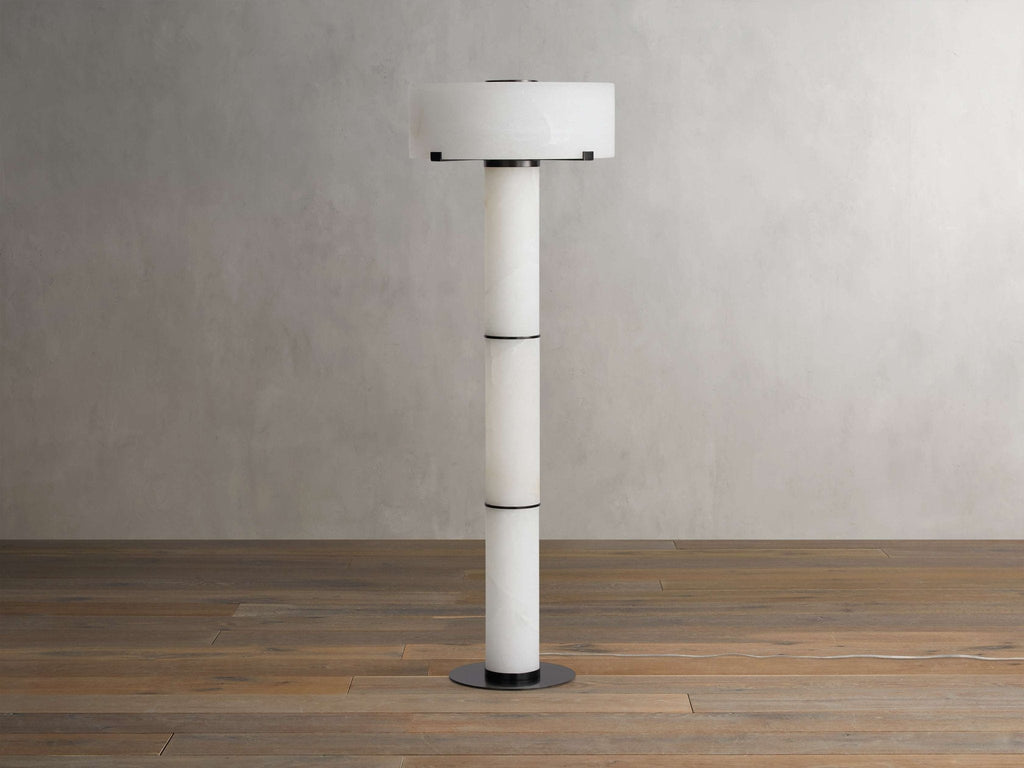 Chayla Alabaster Stone Floor Lamp 64''H - orvaliadecor
