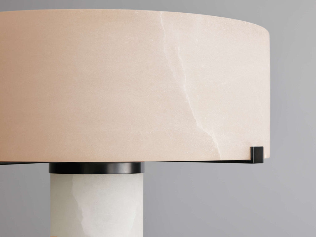 Chayla Alabaster Stone Floor Lamp 64''H - orvaliadecor