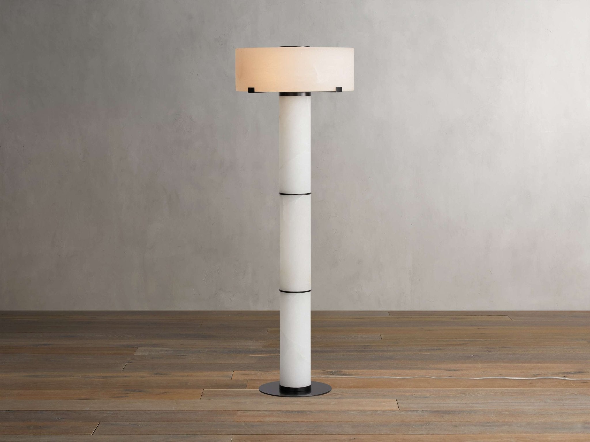 Chayla Alabaster Stone Floor Lamp 64''H - orvaliadecor