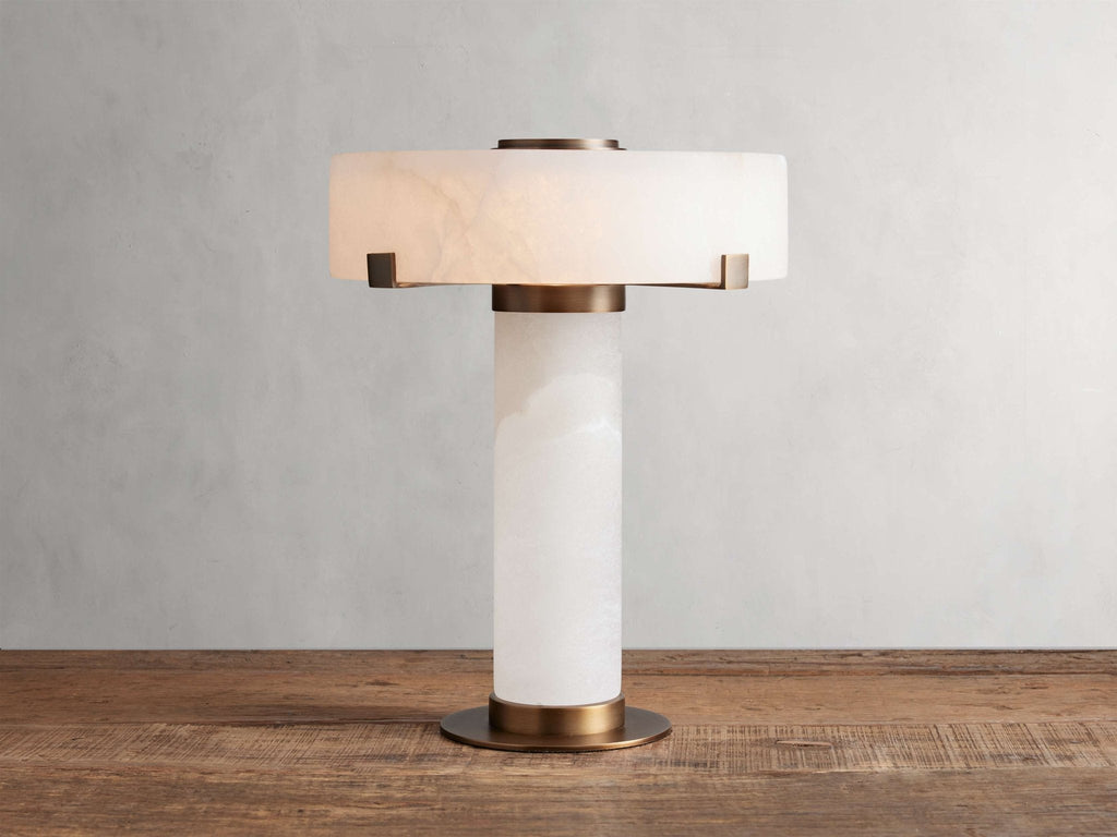 Chayla Alabaster Stone Table Lamp 13'' 19'' - orvaliadecor