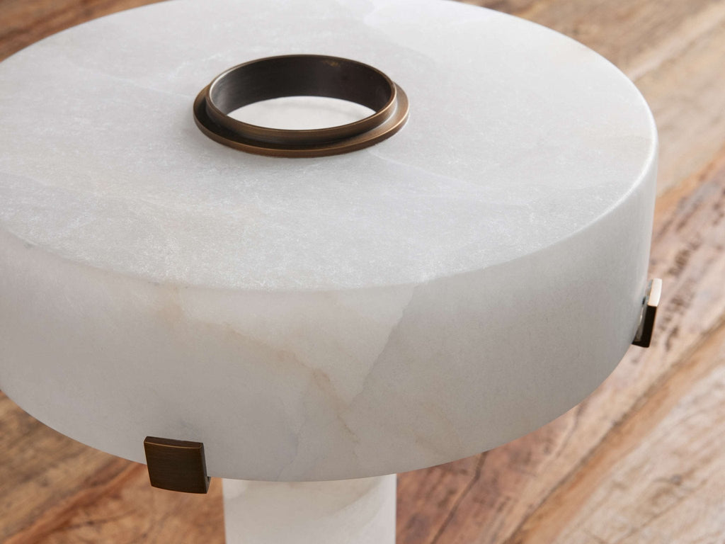 Chayla Alabaster Stone Table Lamp 13'' 19'' - orvaliadecor