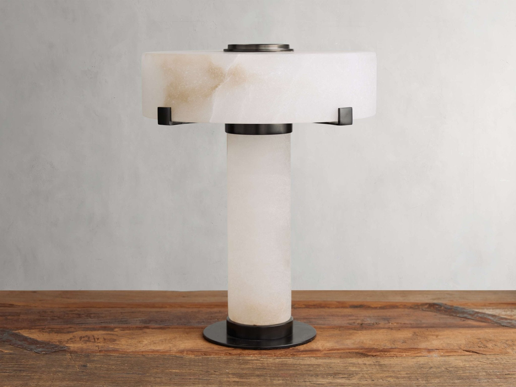 Chayla Alabaster Stone Table Lamp 13'' 19'' - orvaliadecor