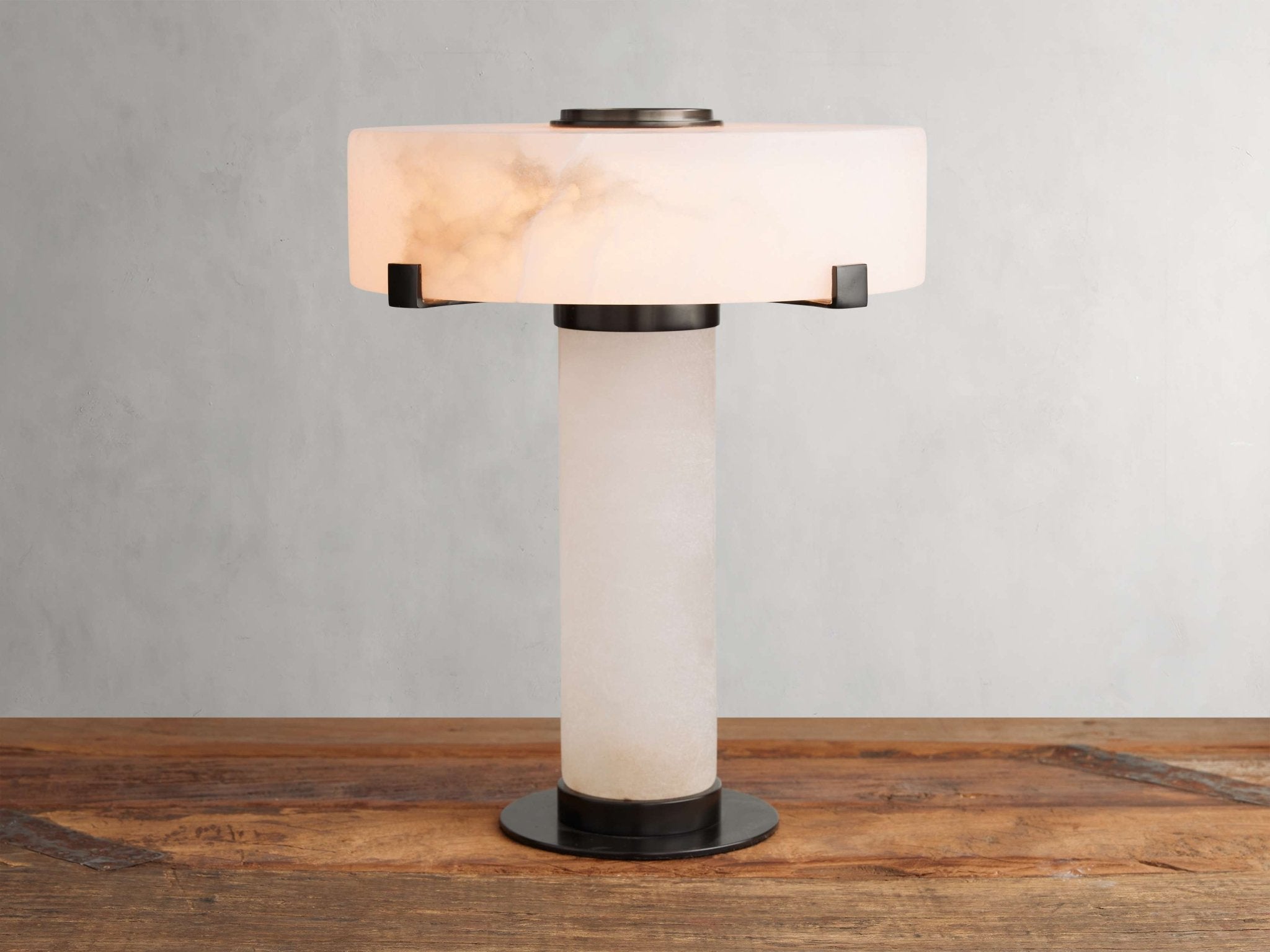 Chayla Alabaster Stone Table Lamp 13'' 19'' - orvaliadecor