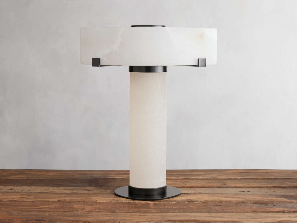 Chayla Alabaster Stone Table Lamp 13'' 19'' - orvaliadecor