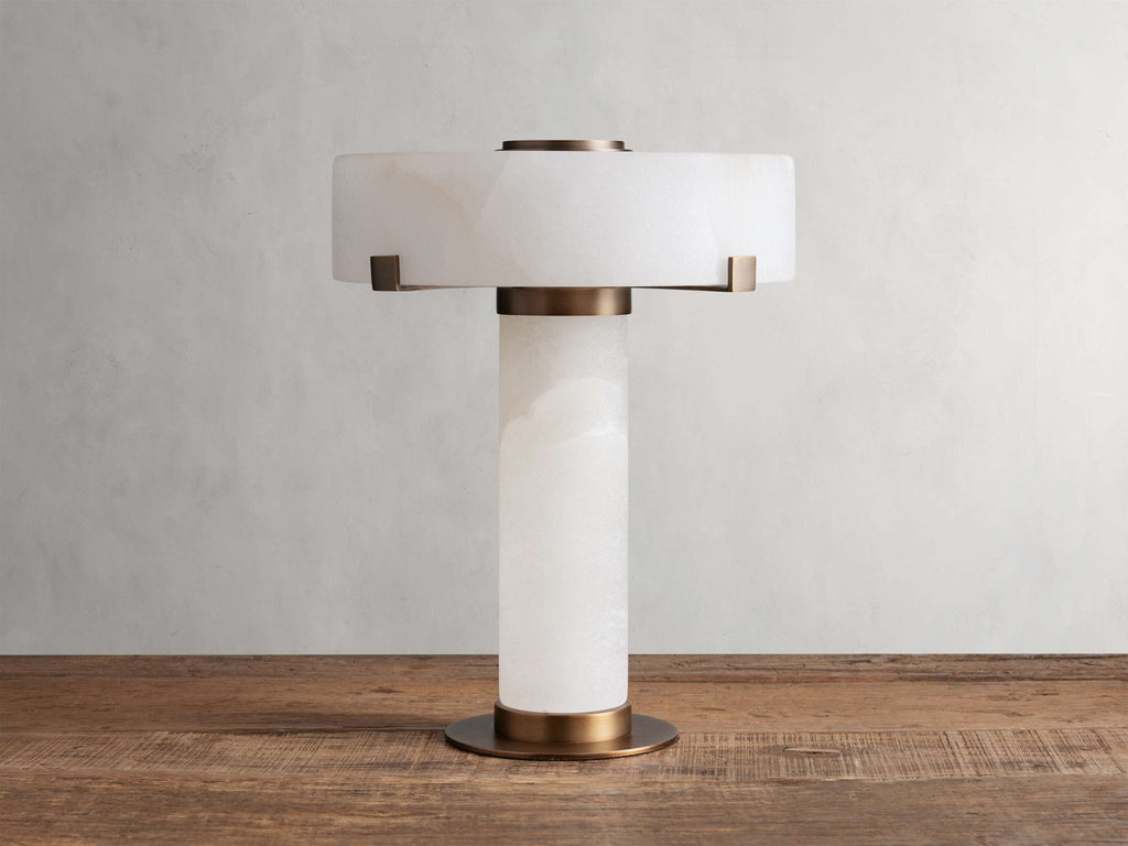 Chayla Alabaster Stone Table Lamp 13'' 19'' - orvaliadecor
