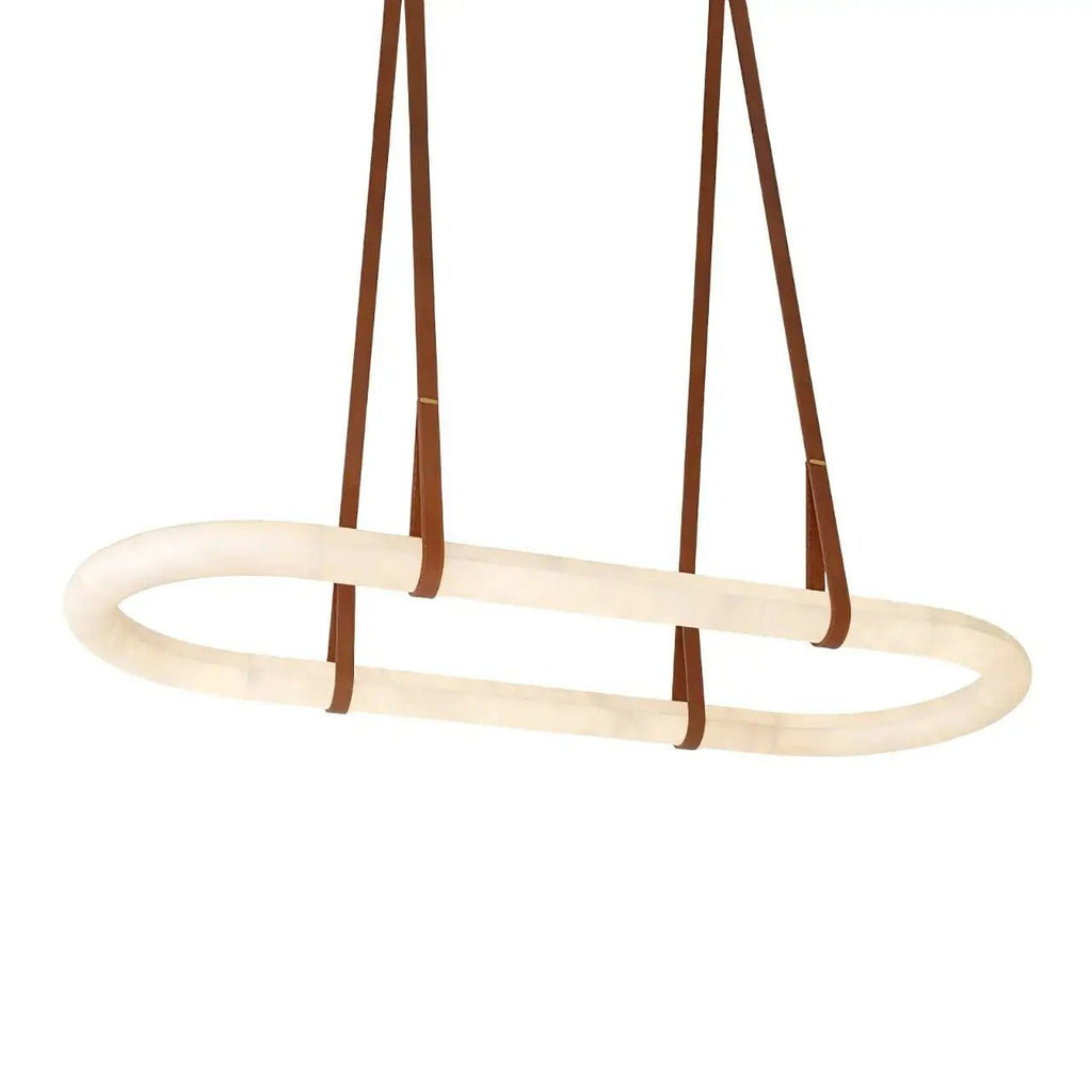 Circle Alabaster Chandelier - orvaliadecor