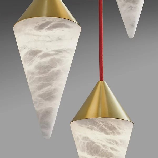 Hannah Alabaster Chandelier, Upscale Chandelier Lighting - orvaliadecor