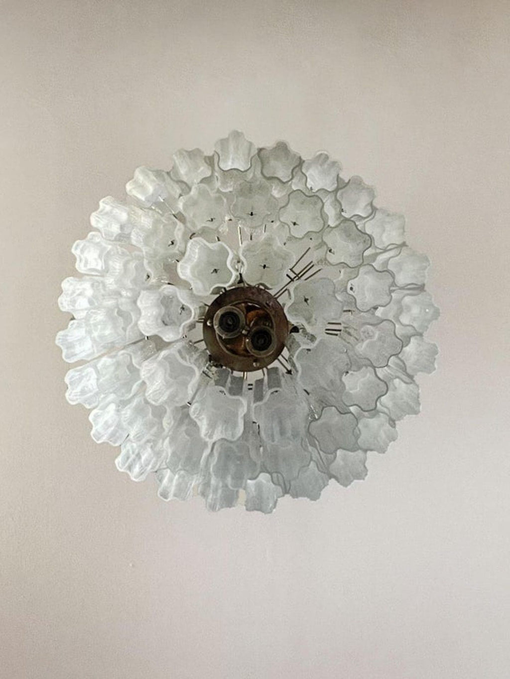 Murano Chandelier – 48 tubes – Alabaster White - orvaliadecor