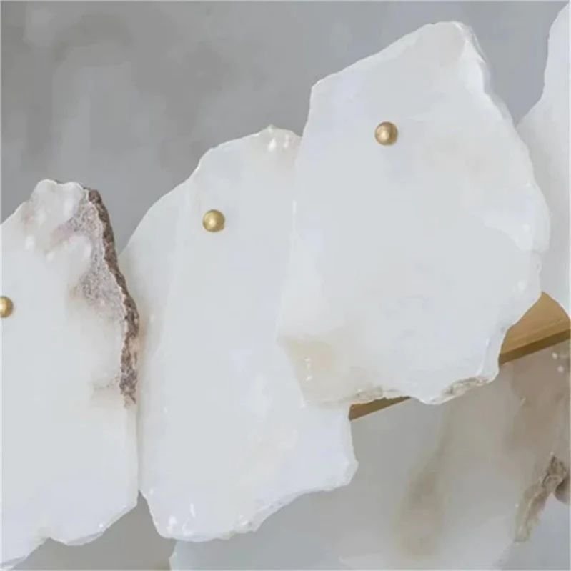 Noes Alabaster Round Chandelier - orvaliadecor