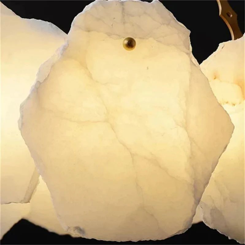 Noes Alabaster Round Chandelier - orvaliadecor