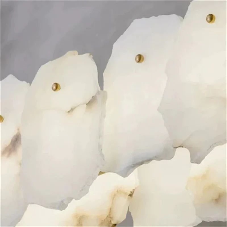 Noes Alabaster Round Chandelier - orvaliadecor