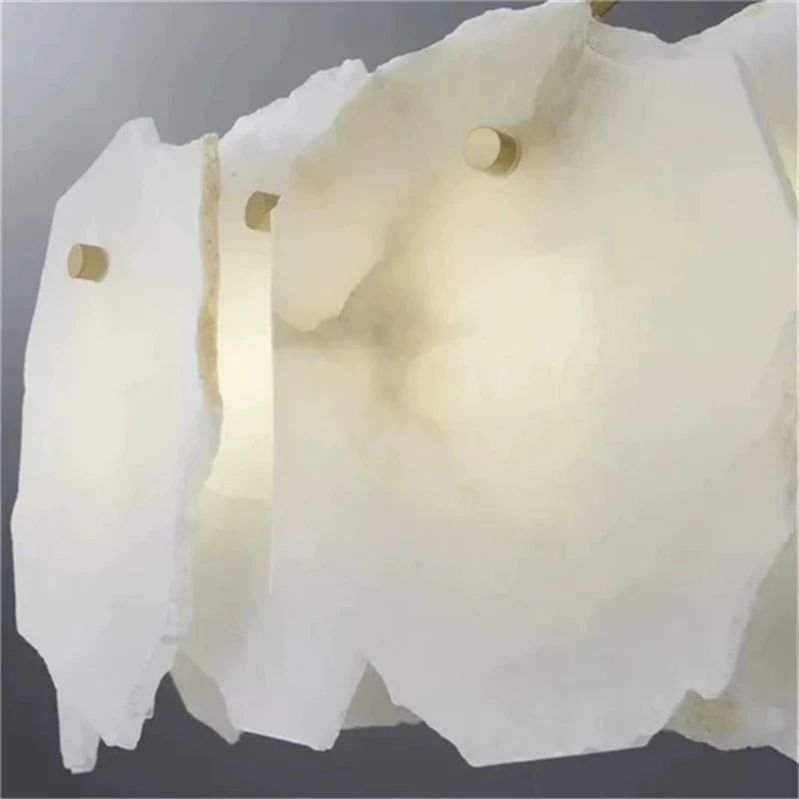 Noes Alabaster Round Chandelier - orvaliadecor