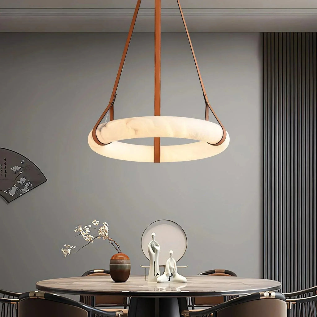 Oslo Alabaster Chandelier - orvaliadecor