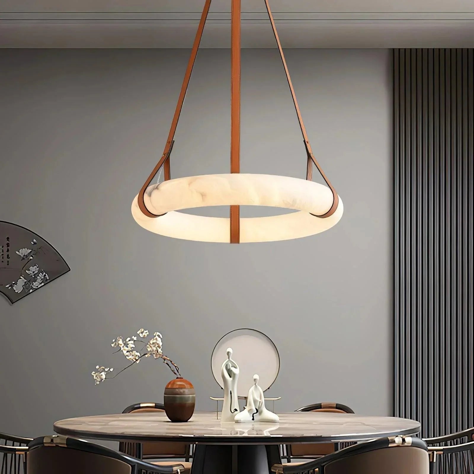 Oslo Alabaster Chandelier - orvaliadecor