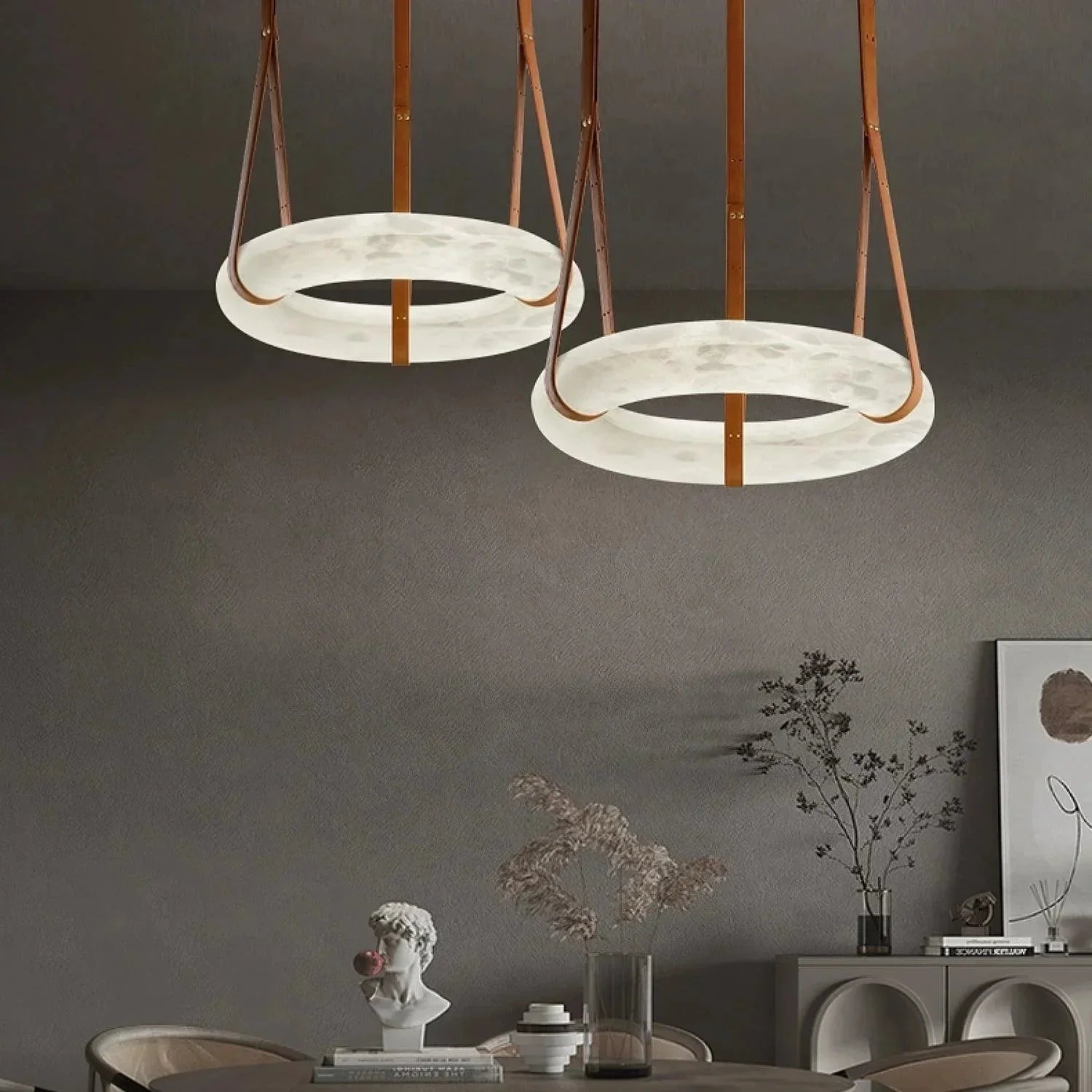 Oslo Alabaster Chandelier - orvaliadecor