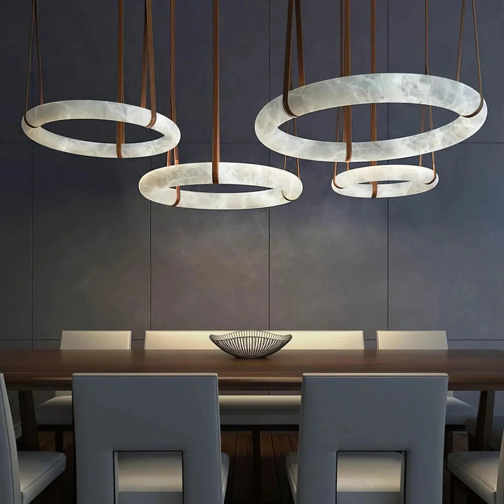 Oslo Alabaster Chandelier - orvaliadecor