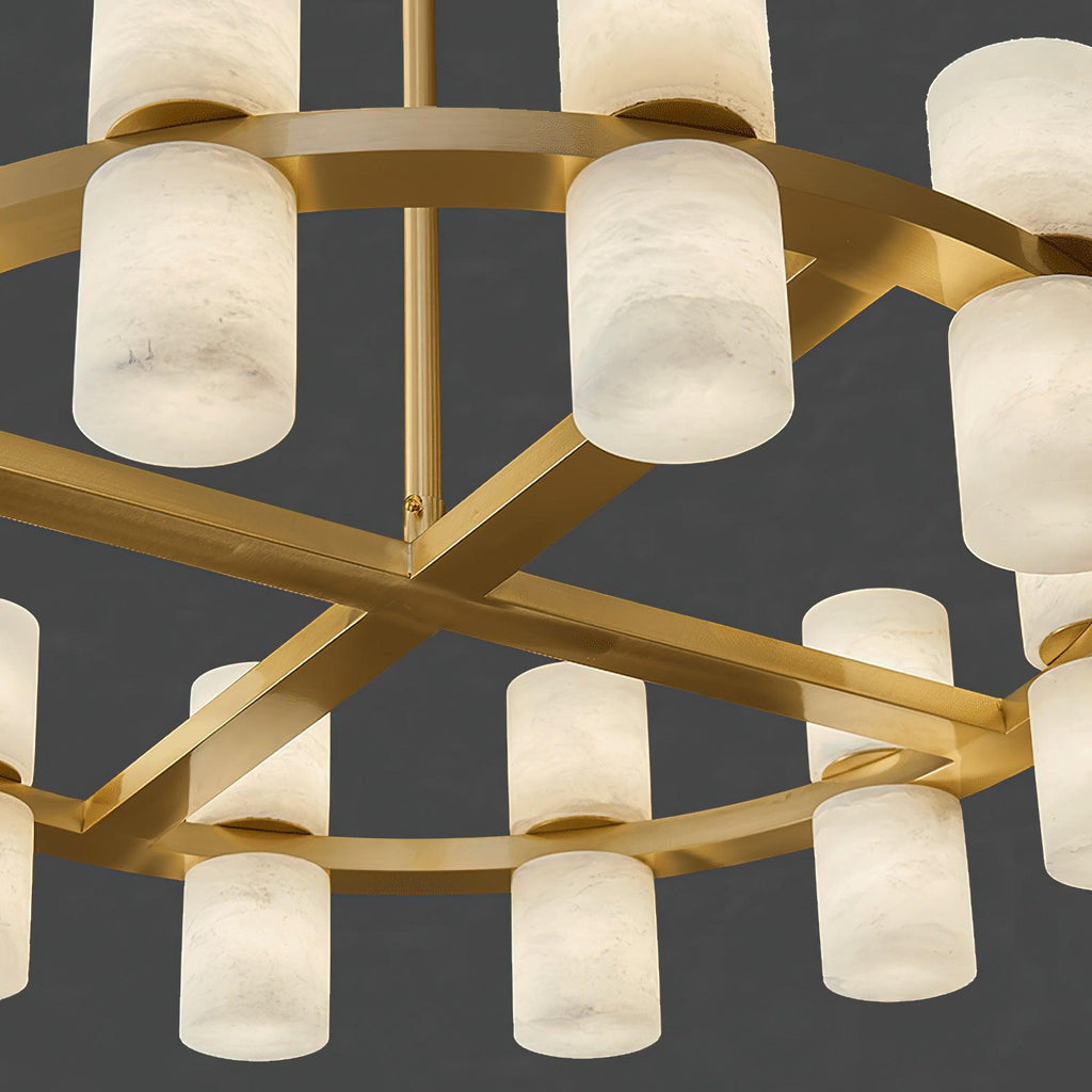Tabitha Alabaster Chandelier - orvaliadecor