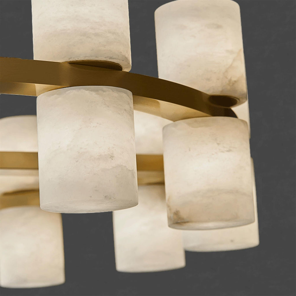 Tabitha Alabaster Chandelier - orvaliadecor