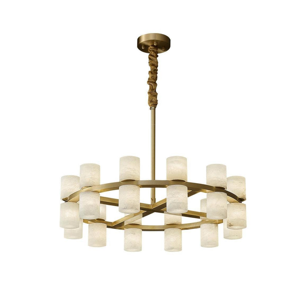 Tabitha Alabaster Chandelier - orvaliadecor