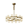 Tabitha Alabaster Chandelier - orvaliadecor