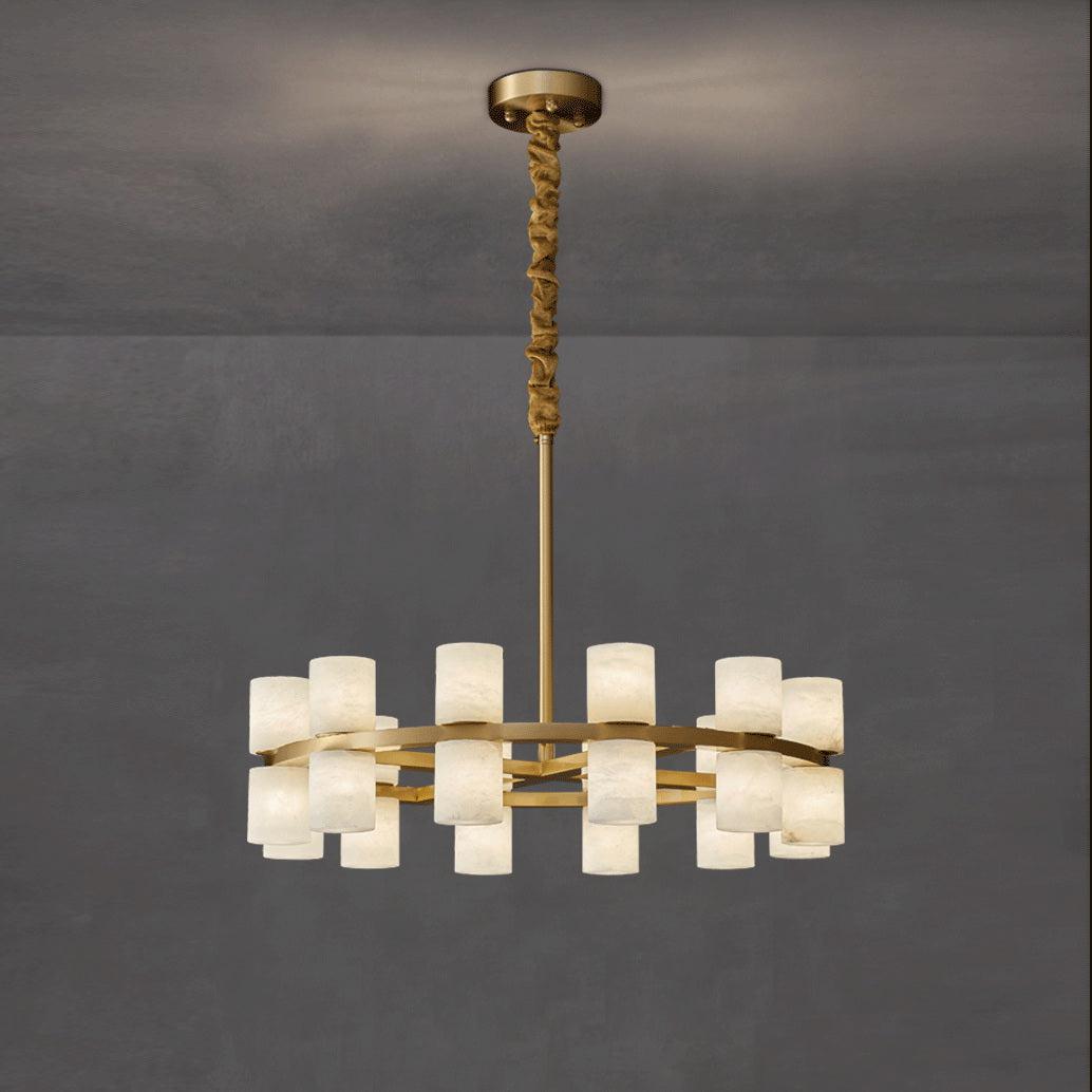Tabitha Alabaster Chandelier - orvaliadecor