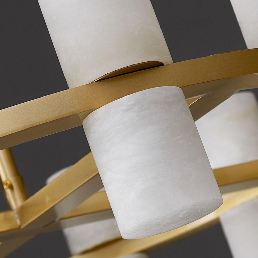 Tabitha Alabaster Chandelier - orvaliadecor