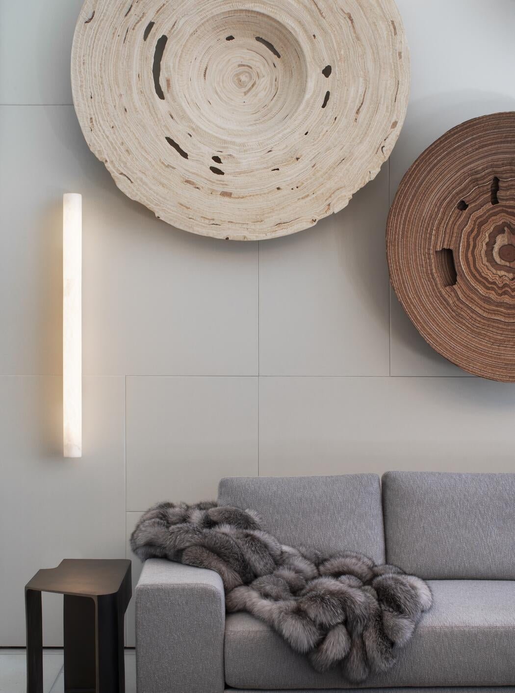 Venus Modern Linear Alabaster Wall Sconce 3"4.7" - orvaliadecor