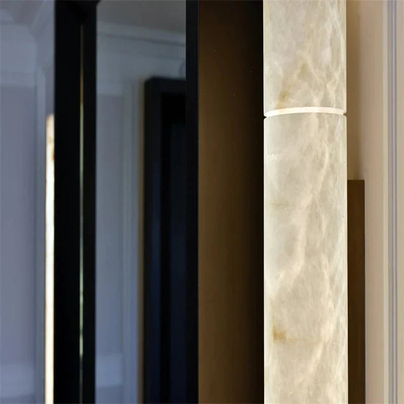 Venus Modern Linear Alabaster Wall Sconce 3"4.7" - orvaliadecor